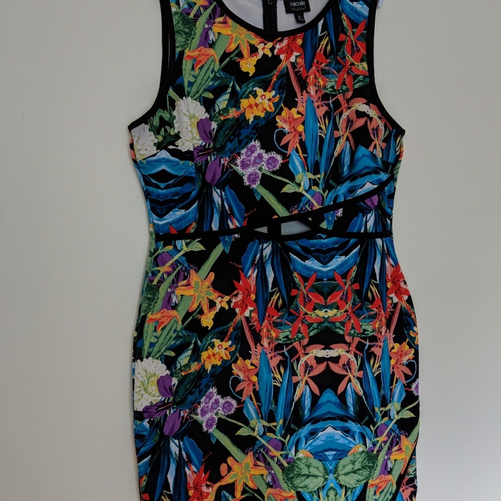 Beautiful multi colored bodycon dress